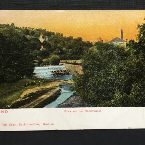 Schwäbisch Gmünd Blick v. der Remsbrücke Baden-Württemberg Deutschland 400856 A