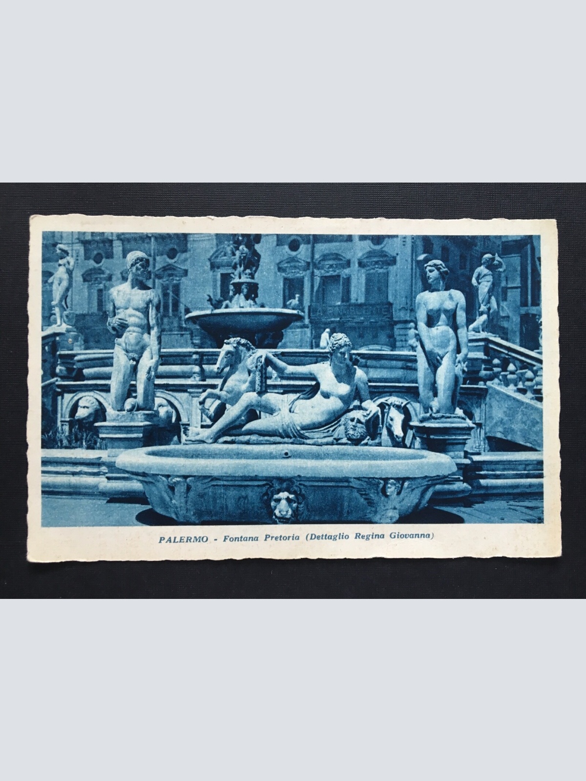 Palermo Fontana Pretoria Brunnen Statue Denkmal Sizilien Italien 400858 TH A