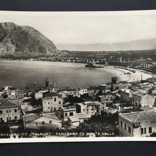 Mondello Lido Palermo Panorama da Monte Gallo Küste Sizilien Italien 400860 TH A