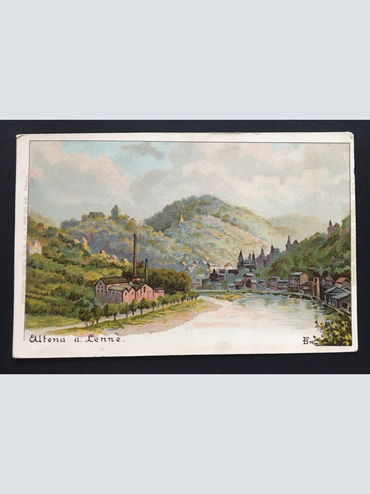 Altena a. Lenne Blick auf Ort Fluss Nordrhein-Westfalen Deutschland 400854 TH A