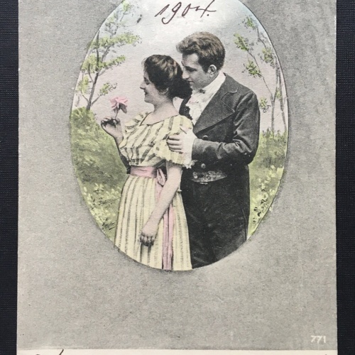 Wär ich das Blümelein Mann Frau Paar Blume Umarmung 400867 TH A