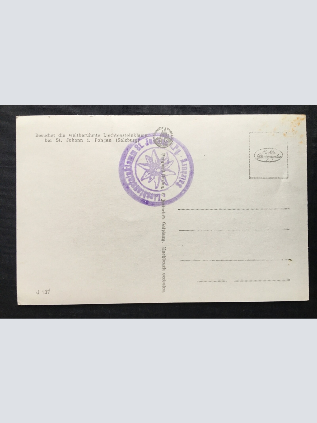 Liechtensteinklamm Tunnel mit Kesslfall St.Johann im Pongau Salzburg 400869 TH A