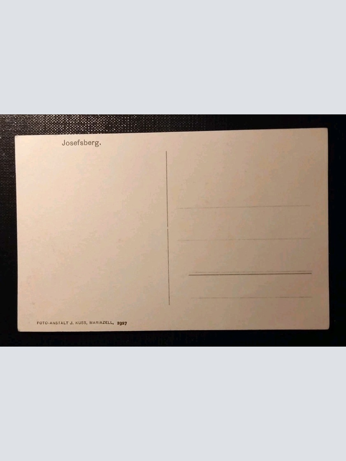 Josefsberg Niederösterreich Annaberg Mitterbach  Gr 126 D