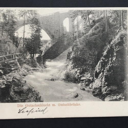 Gutachschlucht Gutachbrücke Schwarzwald Baden-Württemberg Deutschland 400863 A