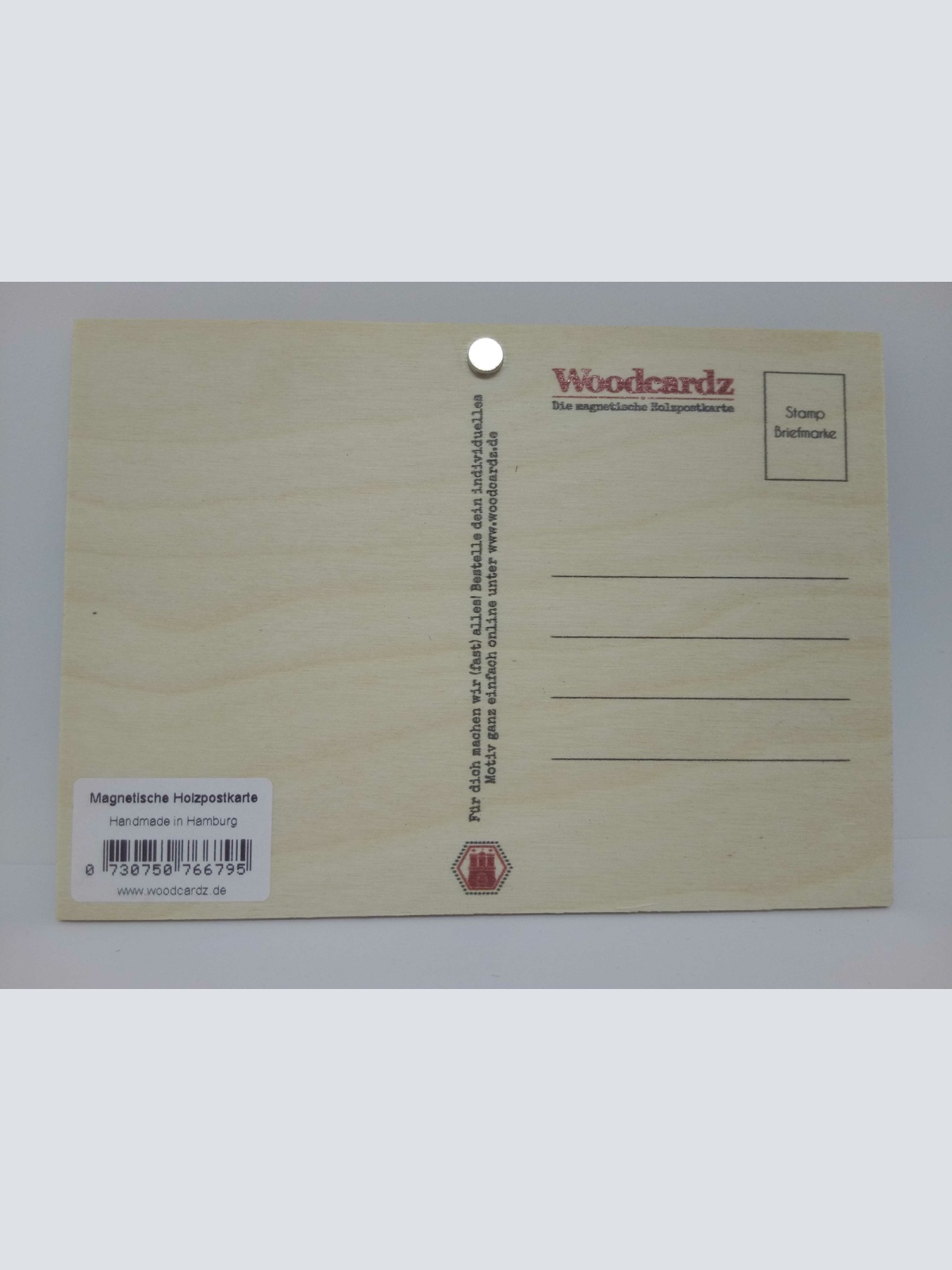 Holzkarte magnetisch "Eine Frau ohne ihre Schwester..." 14x10 Birkenholz 50302