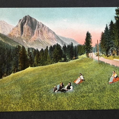 Col Rosa Cortina d'Ampezzo Wiese Berg Alpen Italien 400899 TH A