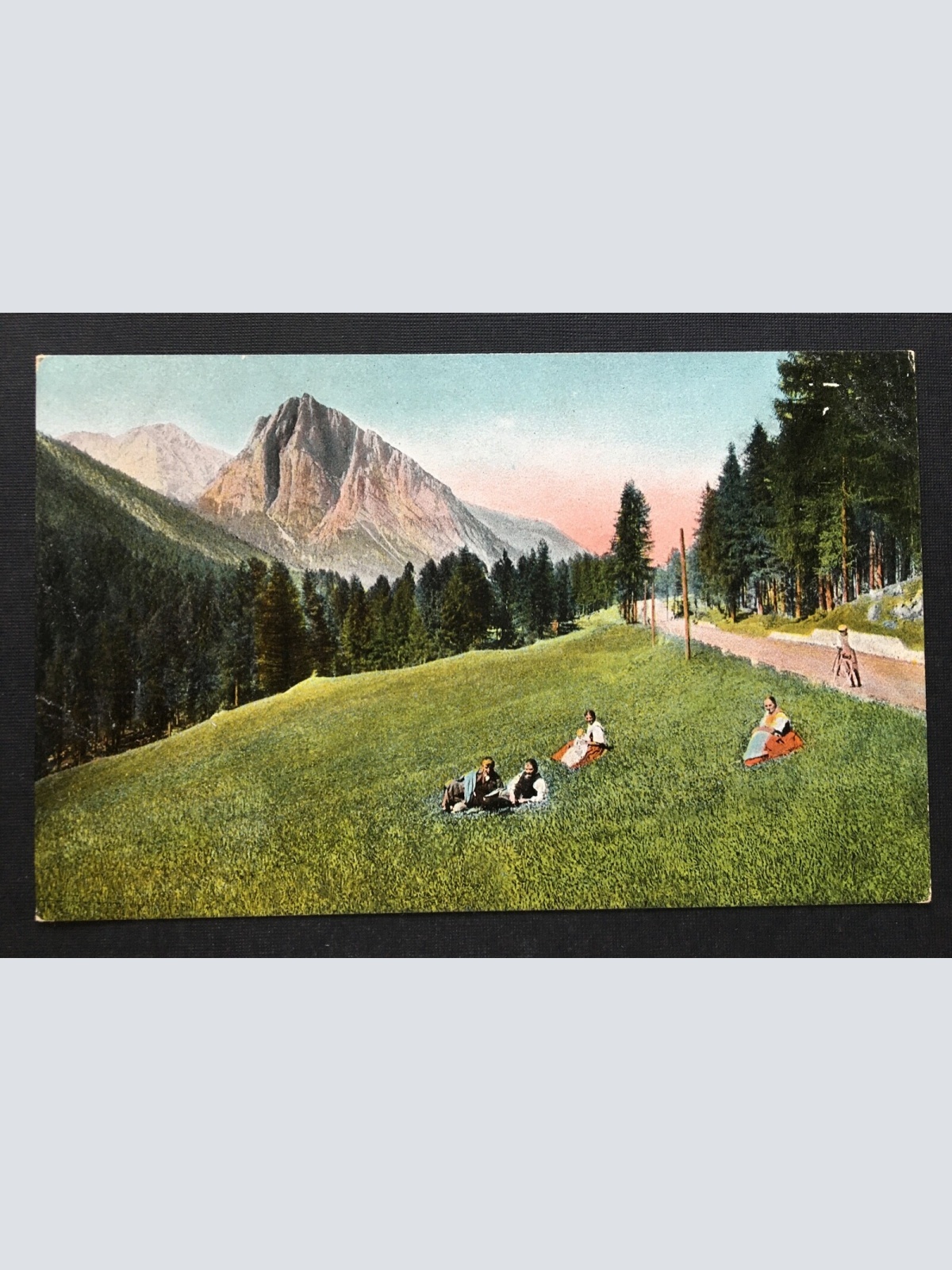 Col Rosa Cortina d'Ampezzo Wiese Berg Alpen Italien 400899 TH A