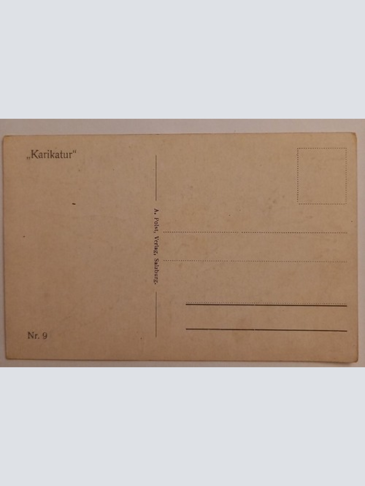 Künstlerkarte   Karikatur Verlag Polst Salzburg 500060A D