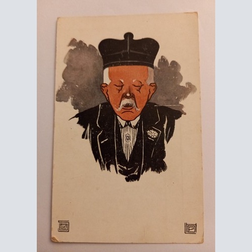 Künstlerkarte  Karikatur Verlag Polst Salzburg 500061A gr D