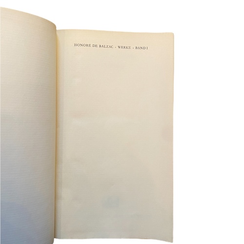 2082 Honoré Balzac, de WERKE - BAND I HC Buchgemeinschaft Donauland