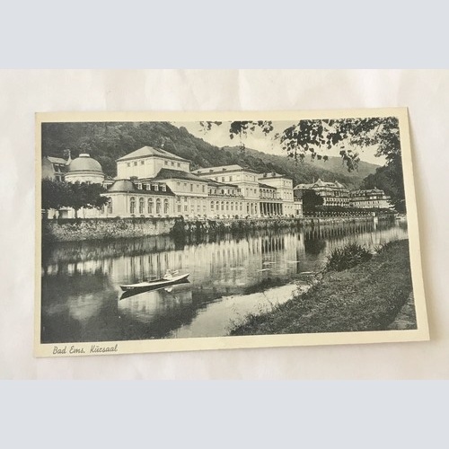 AK, Rheinland Pfalz, Kurort, Kursaal, Bad Ems (110329 BW)