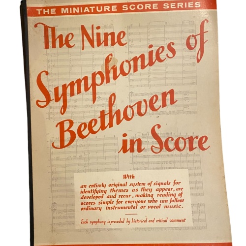 2373 Wier THE MINIATURE SCORE SERIES THE NINE SYMPHONIES OF BEETHOVEN IN SCORE