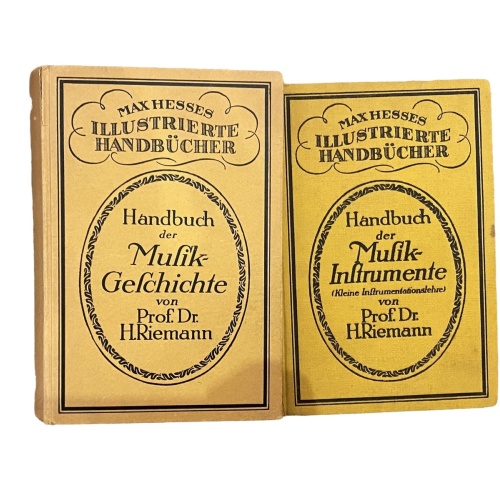 2618 Prof. Dr. Riemann MAX HESSES ILLUSTRIERTE HANDBÜCHER BAND I UND BAND II
