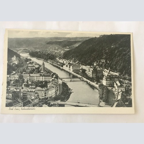 AK, Bad Ems, Lahnabwärts, Rheinland Pfalz (110325 BW)