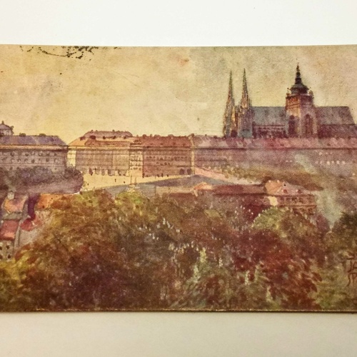 Praha Prag Palast Signatur 50327