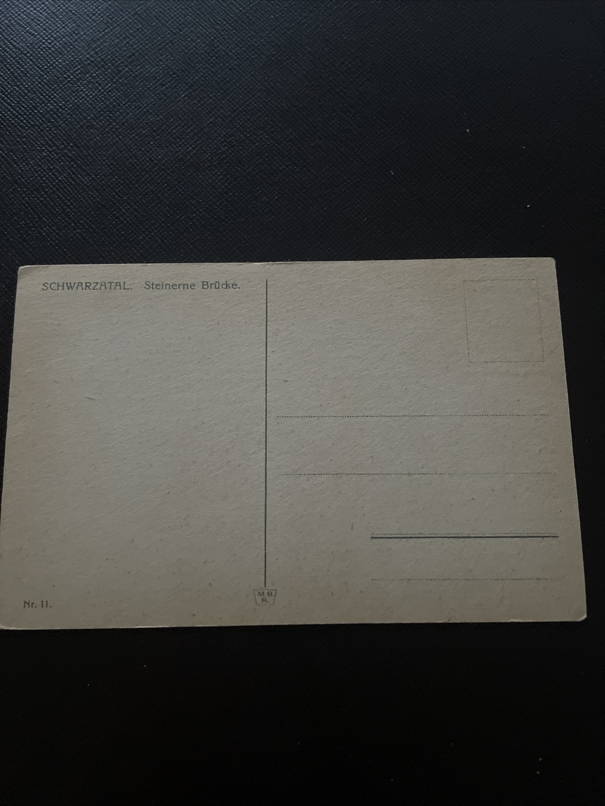 Schwarzatal. Steinerne Brücke. 400730 DN A