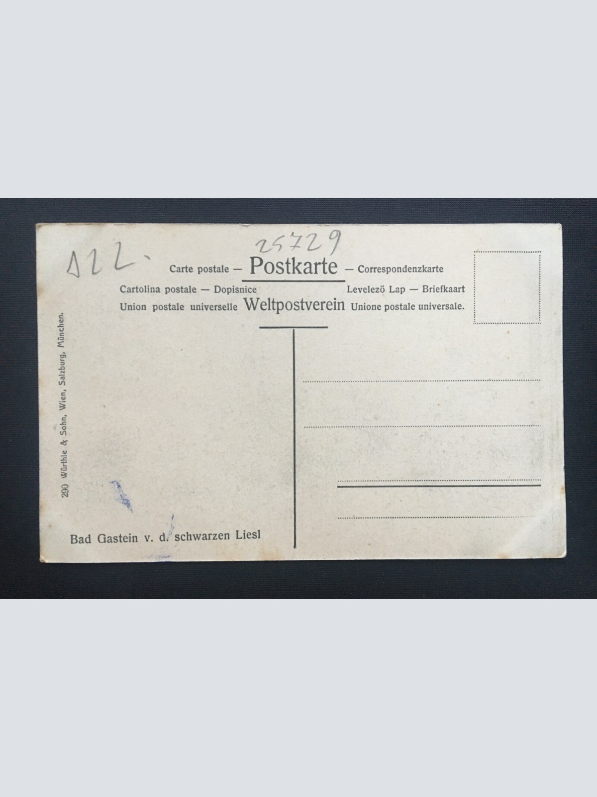 Bad Gastein v.d. schwarzen Liesel - Blick auf Ort - Salzburg 400405