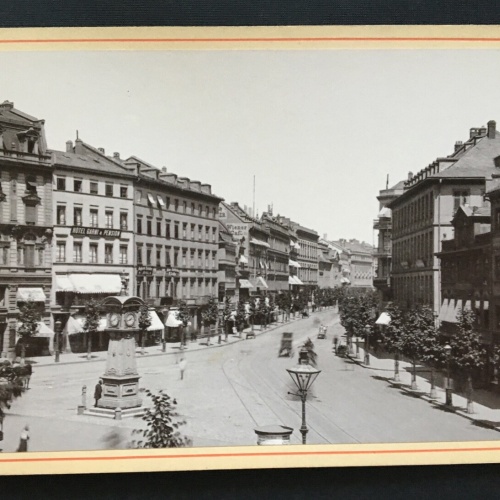 Foto Frankfurt am Main Die Zeil Uhr Platz Deutschland ca.10,7x16,5cm 400922 TH