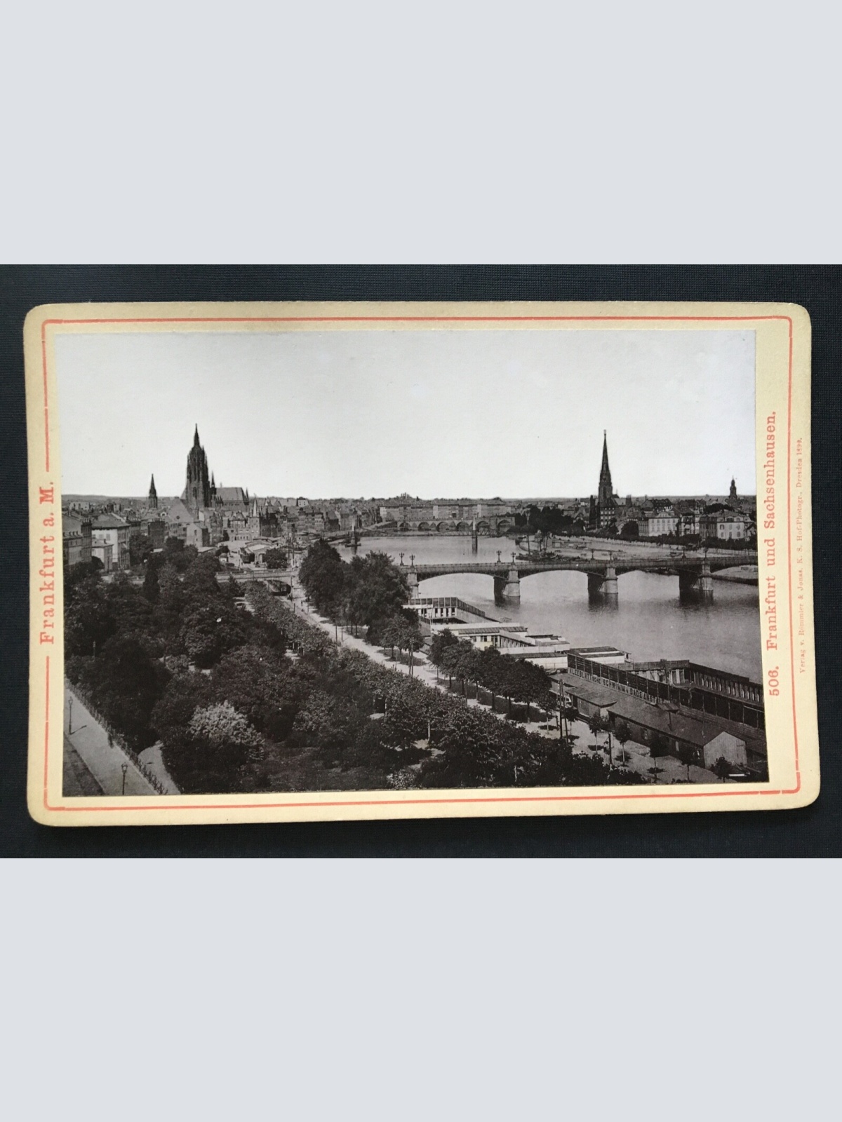 Foto Frankfurt am Main Stadt Sachsenhausen Deutschland ca.10,7x16,6cm 400935 TH
