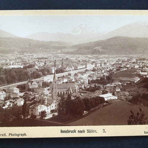Foto Innsbruck Süden Stadt Kirche Tirol Anton Gratl ca.10,8x16,4cm 400920 TH