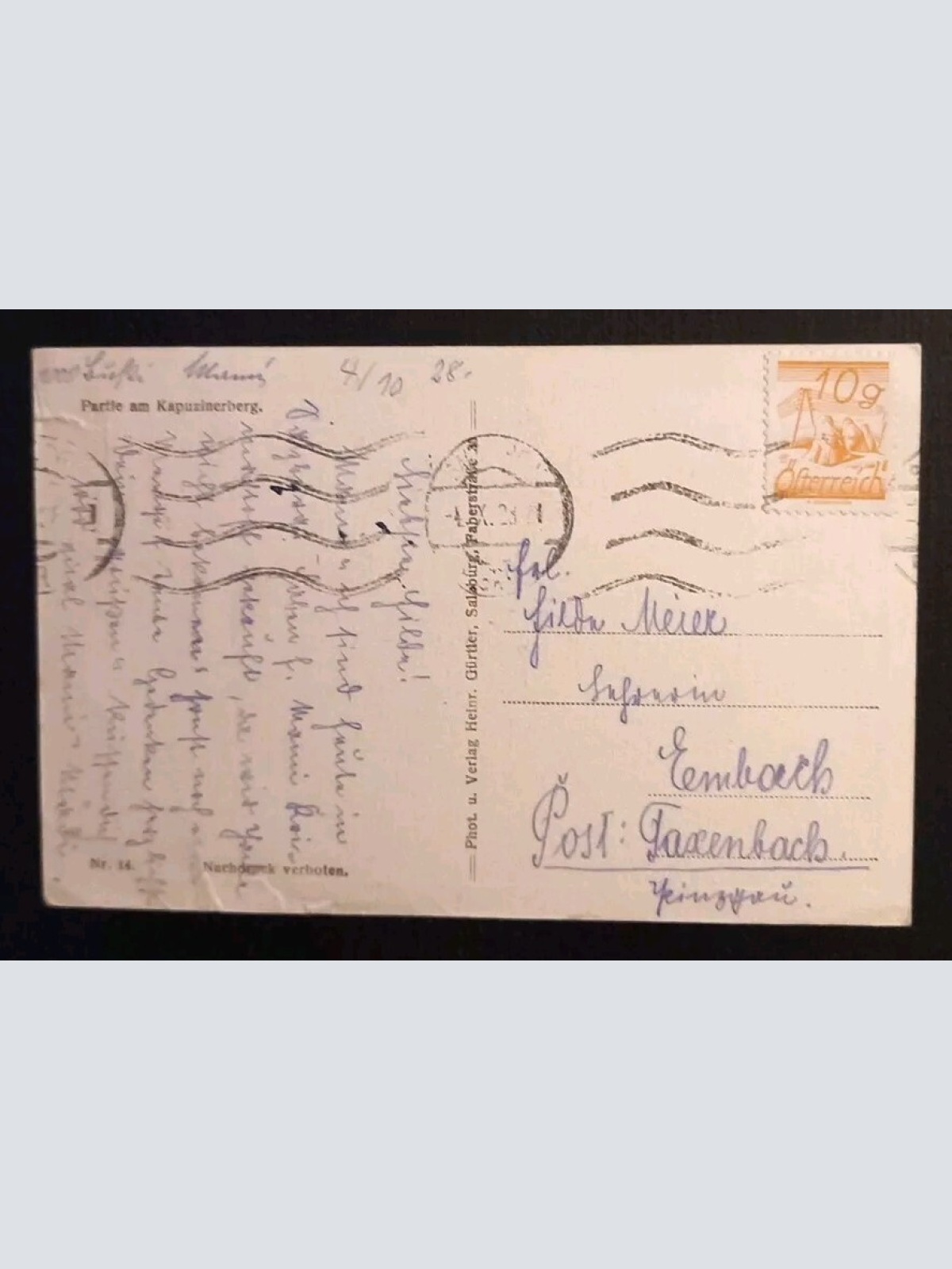 Salzburg Partie Am Kapuzinerberg 600643A gr K