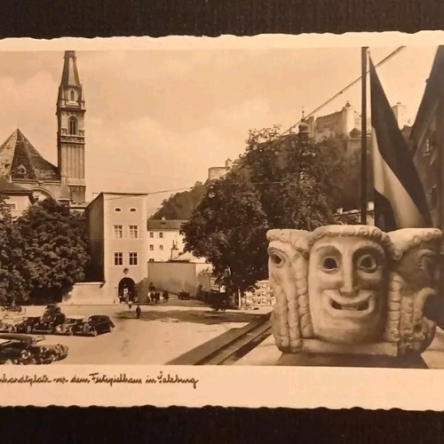 Salzburg Max Reinhardtplatz Vor Dem Festspielhaus 600668A gr K