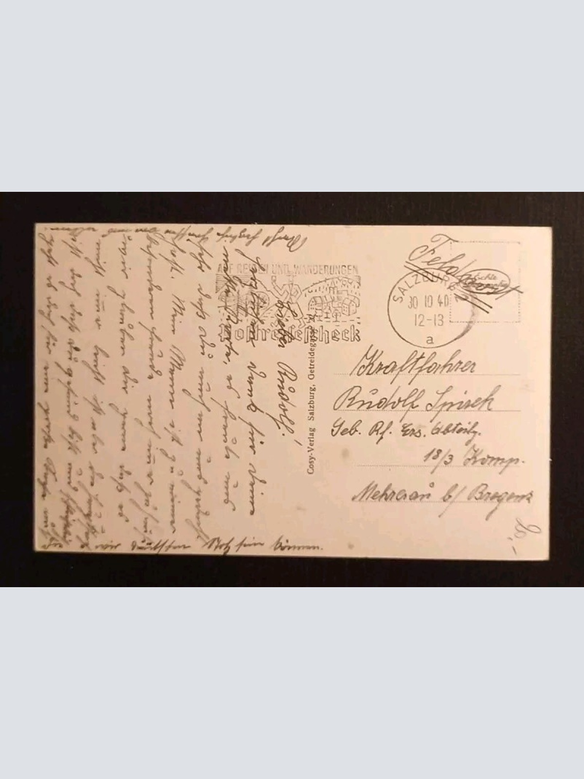 Salzburg Festung Im Morgennebel 600645A gr K