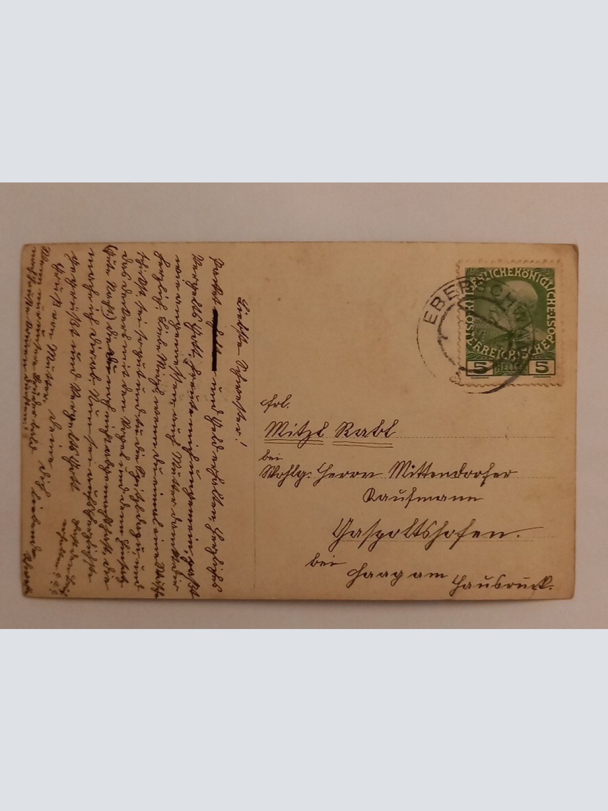 Künstlerkarte Soldat mit Schwert und Engel 600604A gr D