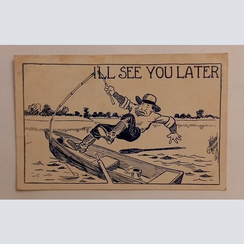 I'll see You later Fischer der ins Wasser fällt 600599A gr D