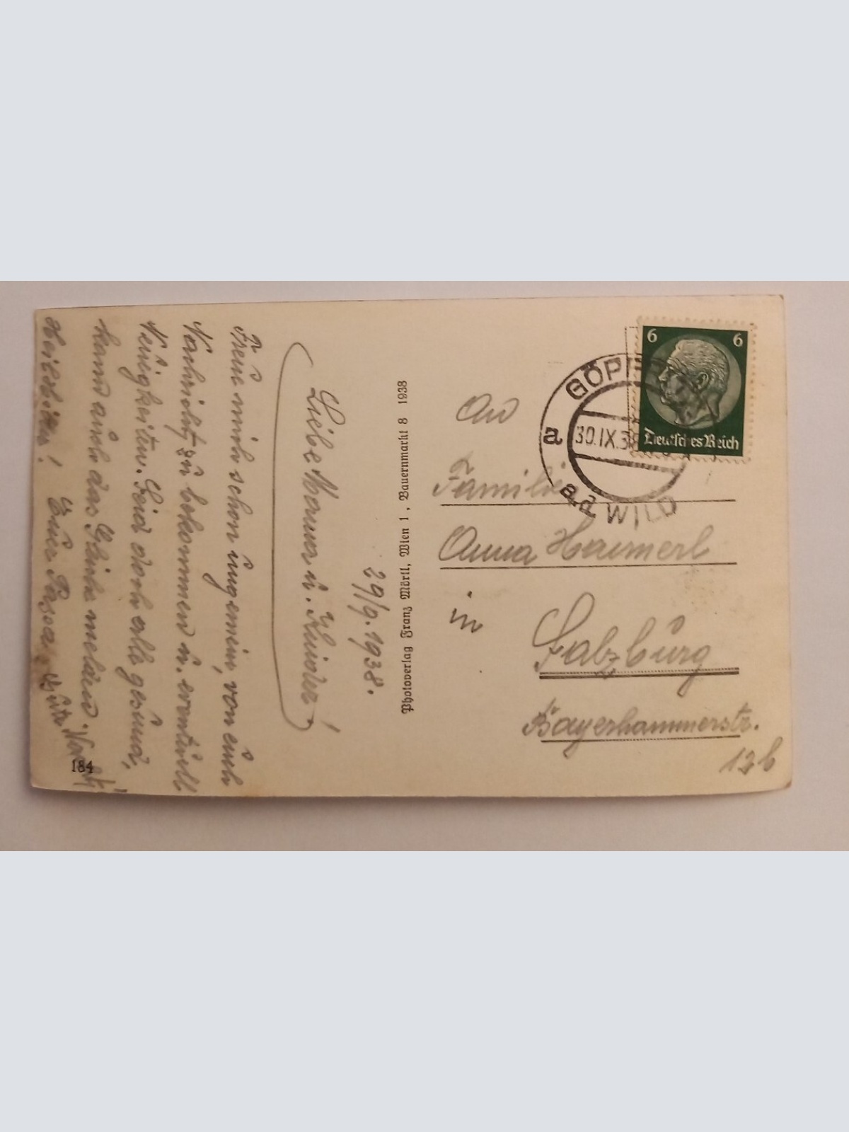 Markt Göpfritz a.d.Wild N.Oe. 500082A gr D