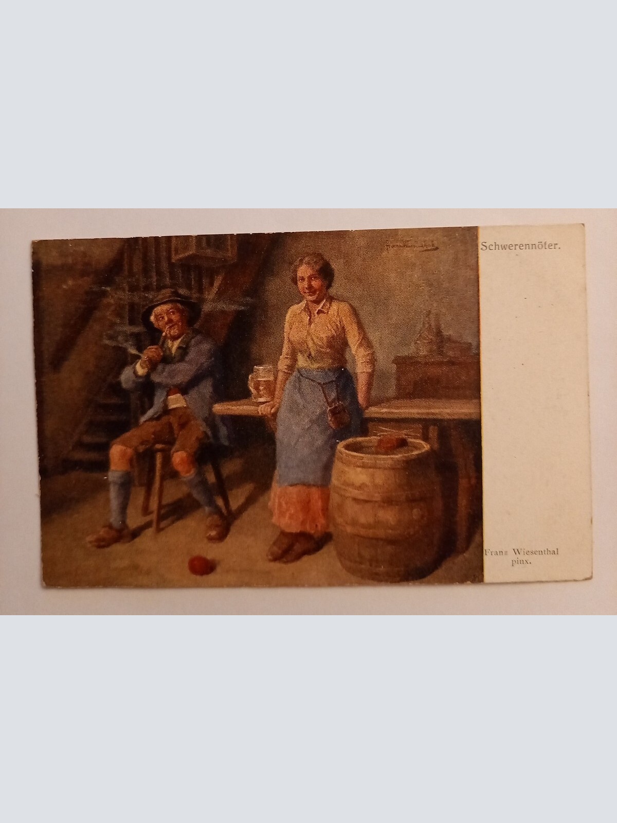 Künstlerkarte Schwerennöter Franz Wiesenthal 500091A gr D
