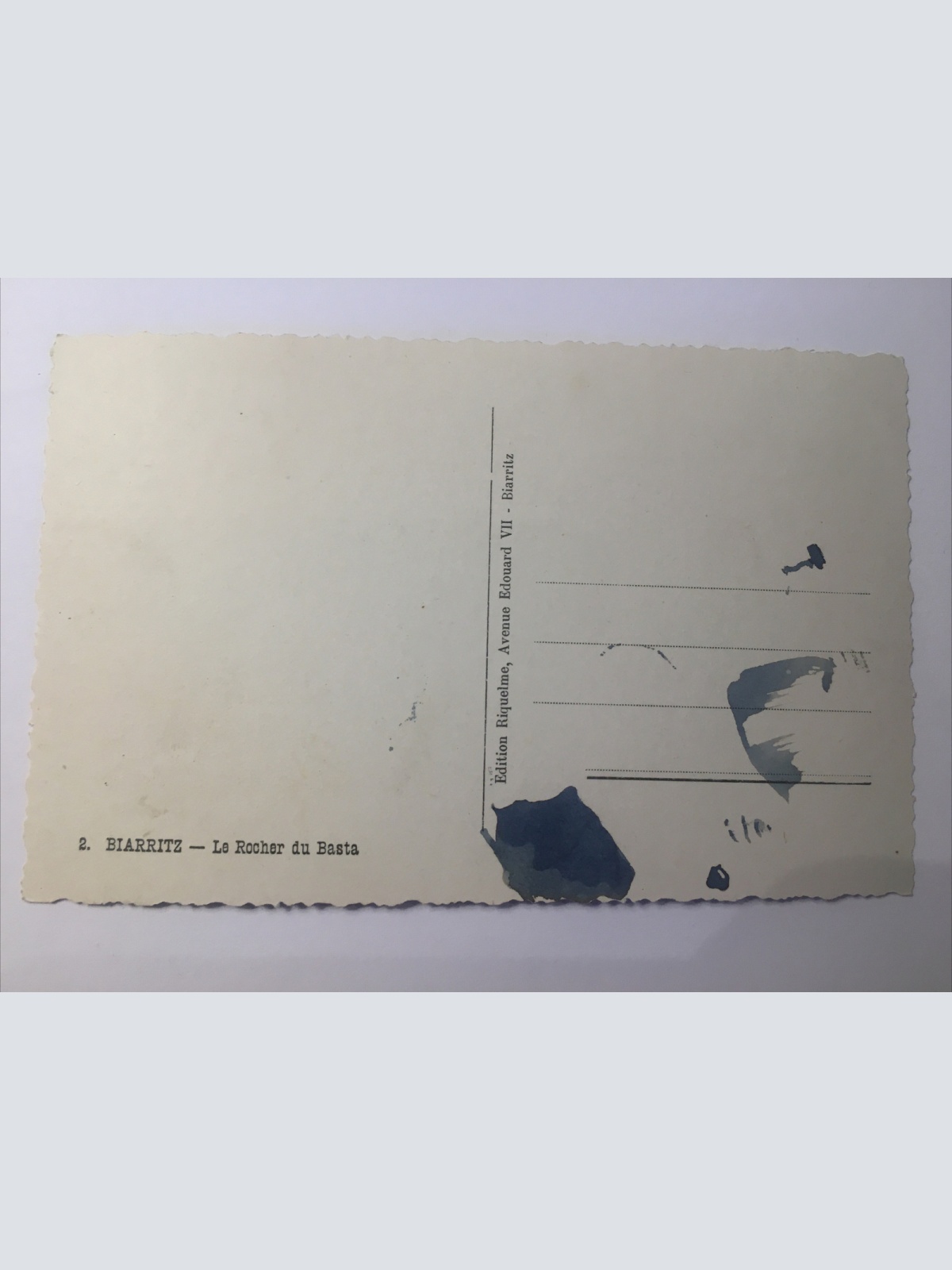 Biarritz- Le Rocher du Basta. 648.