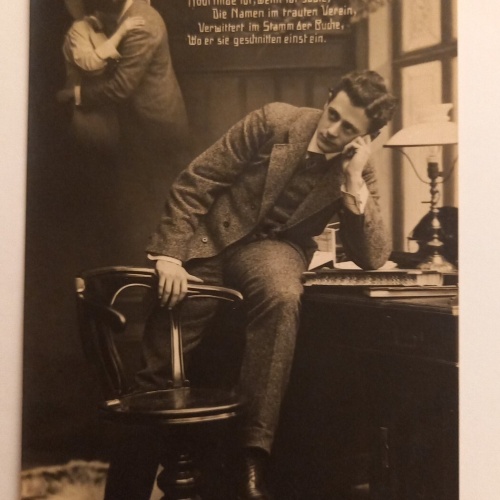 Spruch Karte Liebe Romantik Ach könnt ich noch einmal so lieben 500092A gr D