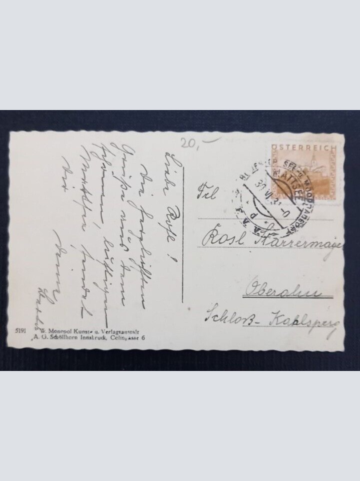 Salzburg Mattsee mit Wartstein und Schlossberg 600242A gr