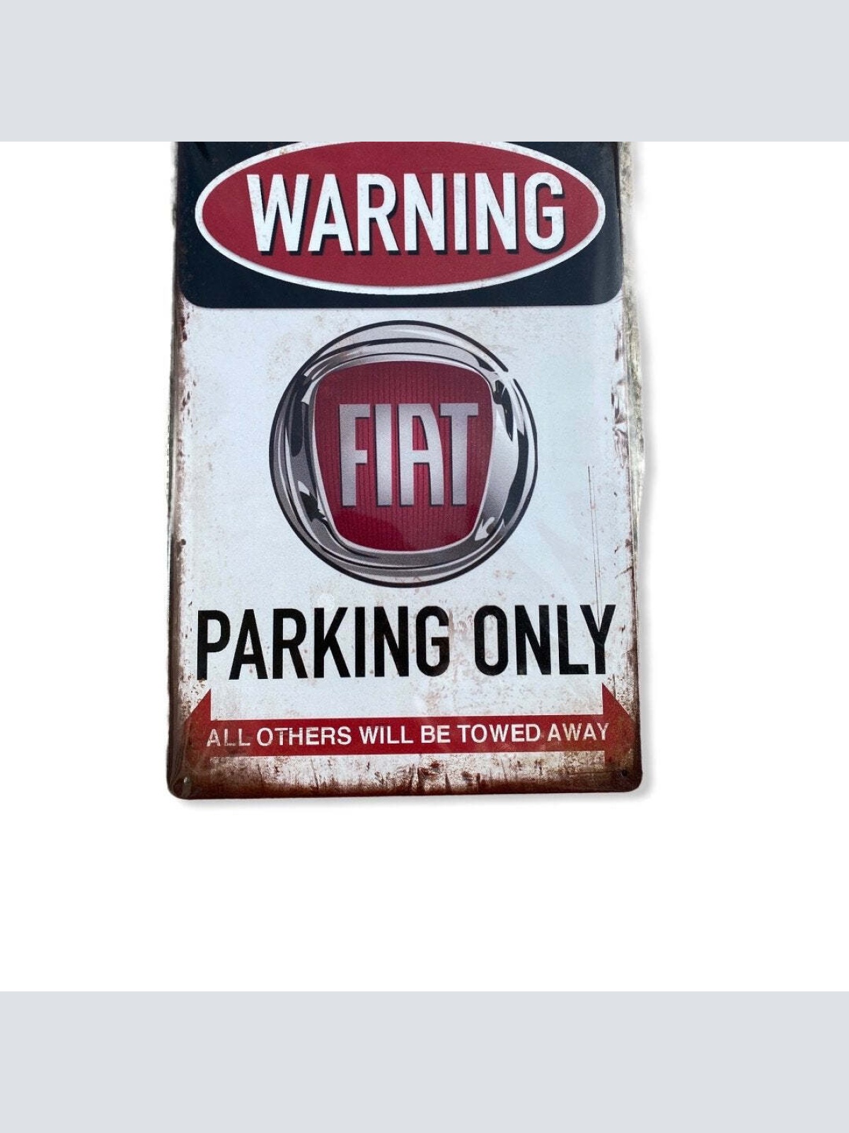 Nostalgie Vintage Blech Fiat Parking 30x20 12081