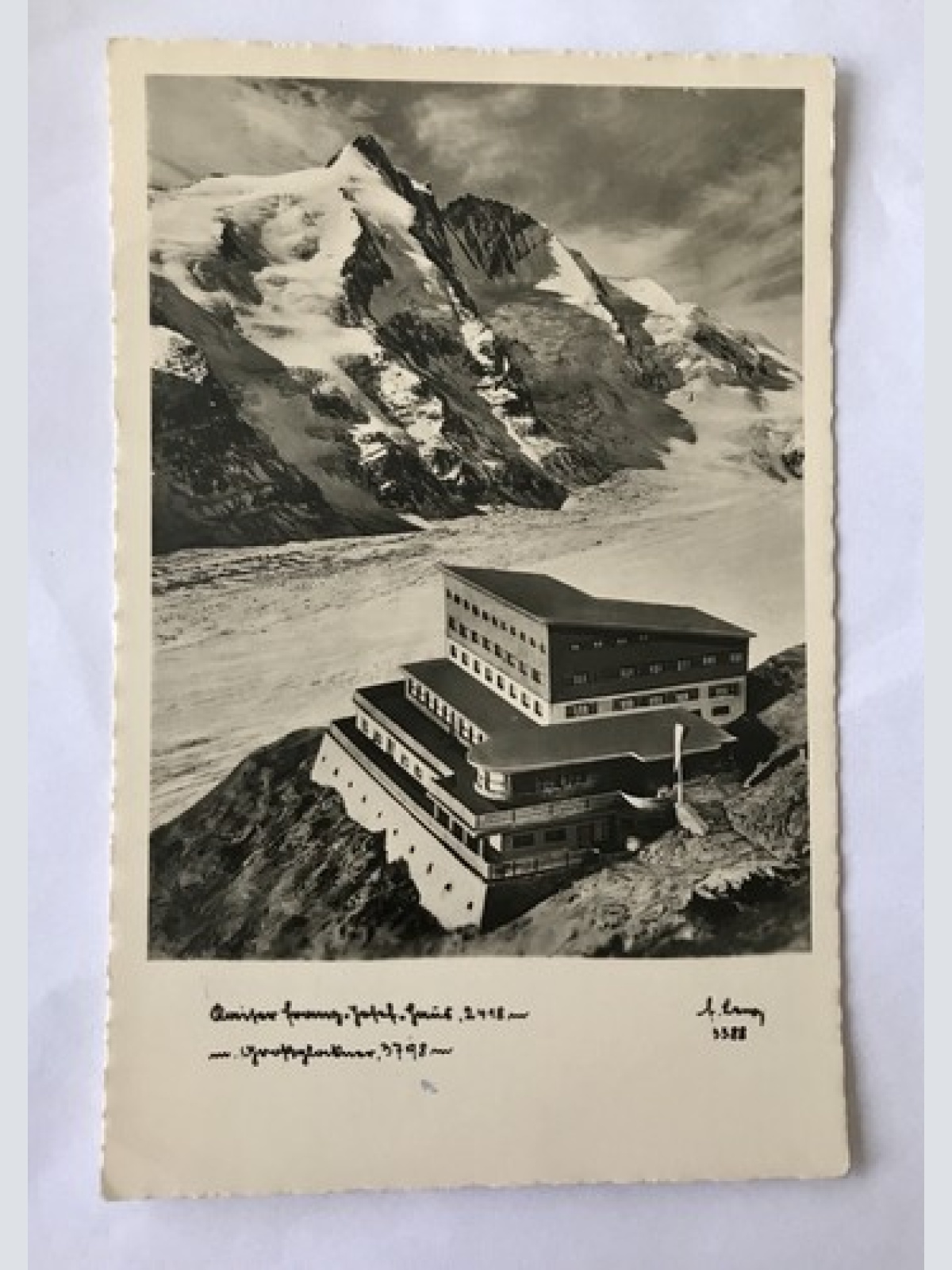 AK, Großglockner, 3798m, Glocknerwirt, Heiligenblut (110280 BW)G