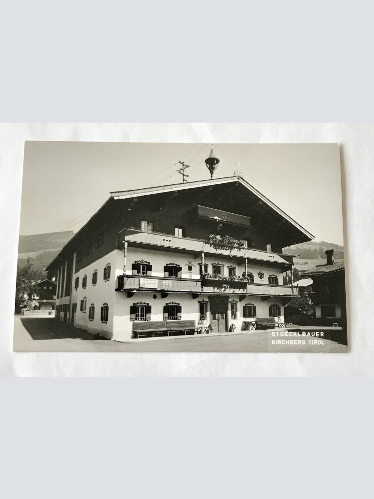 AK, Kirchberg, Tirol, Stöcklbauer, Labalm, Alpengasthaus (110278 BW)