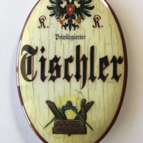 Nostalgie flaschenöffner magnet privilegierter tischler