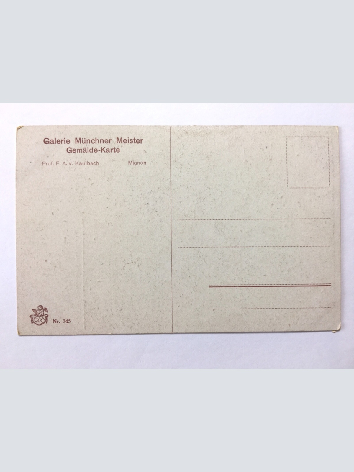 Mignon (F.A.v.Kaulbach) - Portrait einer Frau -  Künstlerkarte 110081 TH