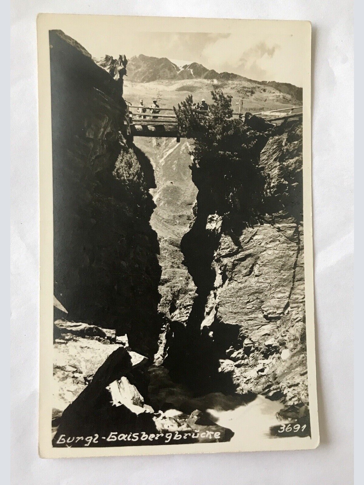 AK, Gurgl, Gaisbergbrücke, Felsen, Sölden, Tirol (110285 BW)G