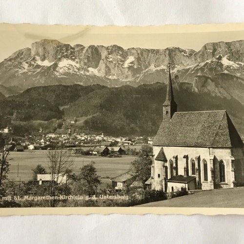 AK, Hallein, Salzburg, Untersberg, Kirche (110253 BW)
