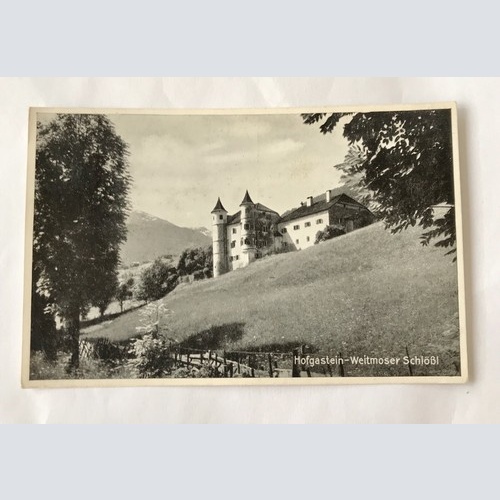 AK, Bad Gastein, Weitmoser Schlössl, Schloß, Burg, Landschaft (110250 BW)