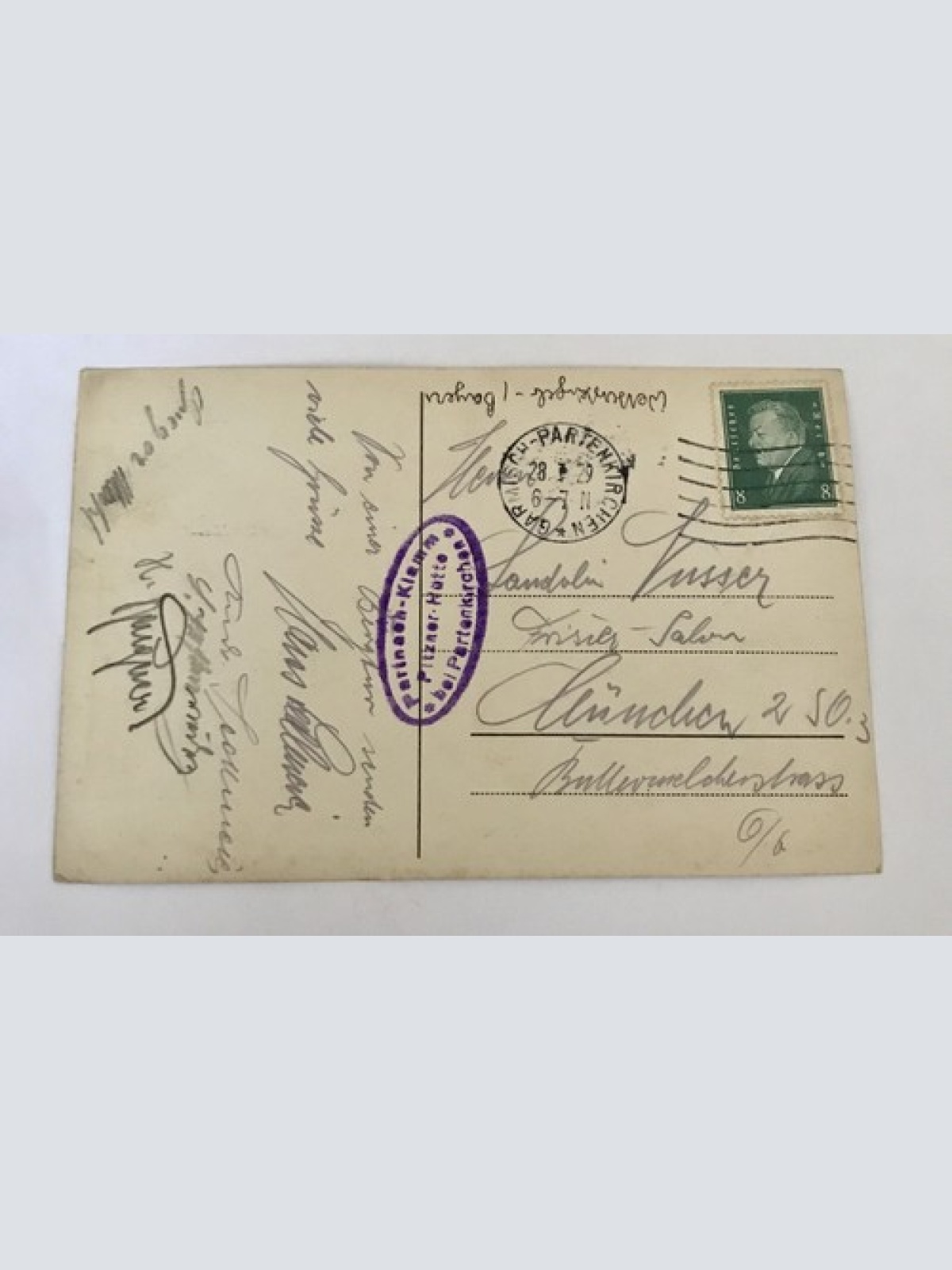 AK, Garmisch Partenkirchen, Dreitorspitze, Partnachklamm (110291 BW) B