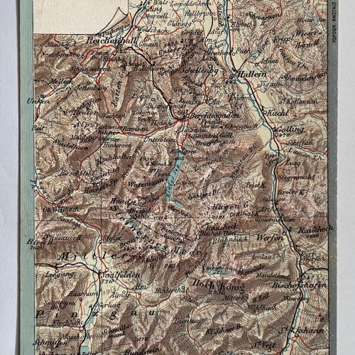 Gruss Aus Salzburg Landkarte Hallein Hoch König Österreich 50342 K TH