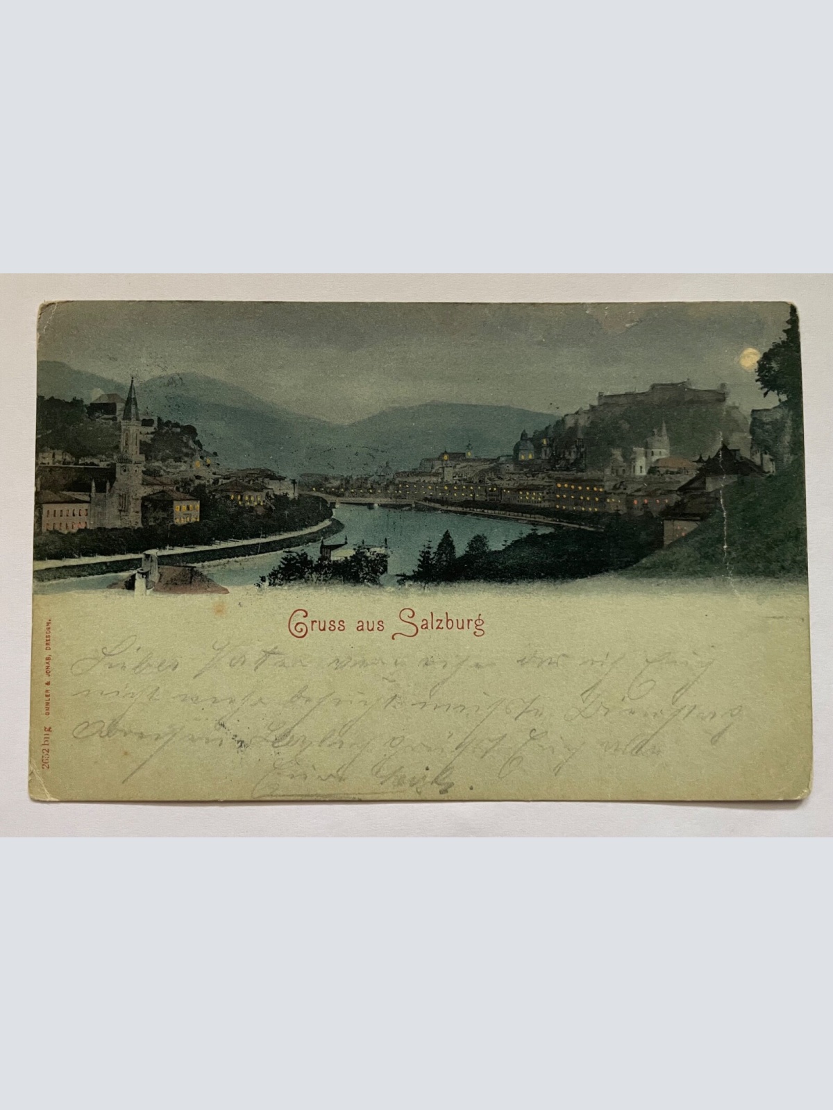 Gruss Aus Salzburg Stadt Ansicht Salzach Fluss Festung Österreich 79170 K TH