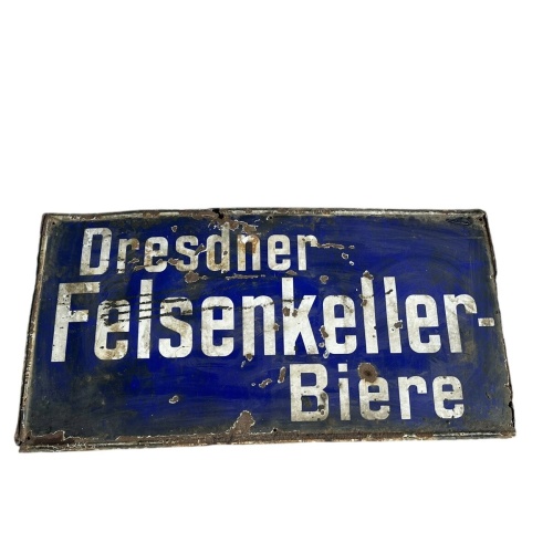 Rarität Dresdner Felsenkeller Biere Dresden Schild  siehe Zustand 117x60 cm
