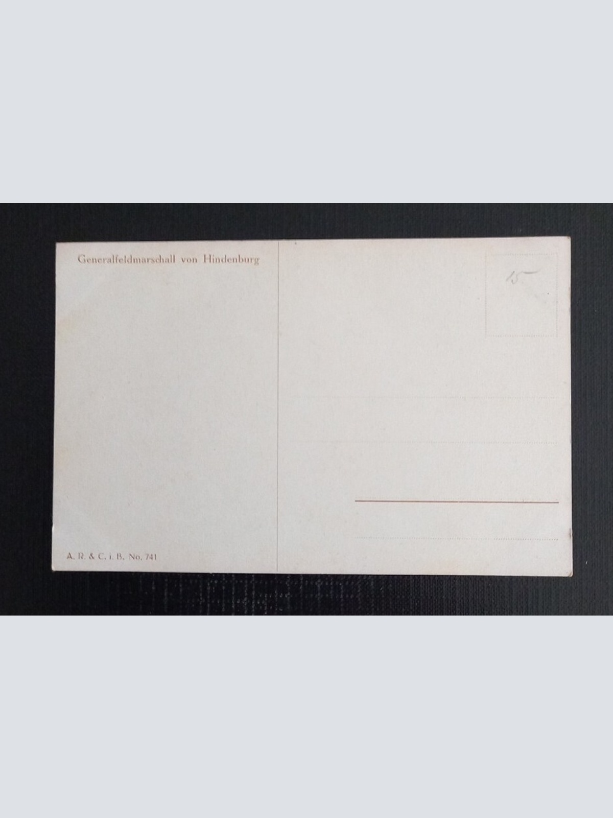 Generalfeldmarschall V.Hindenburg Ga