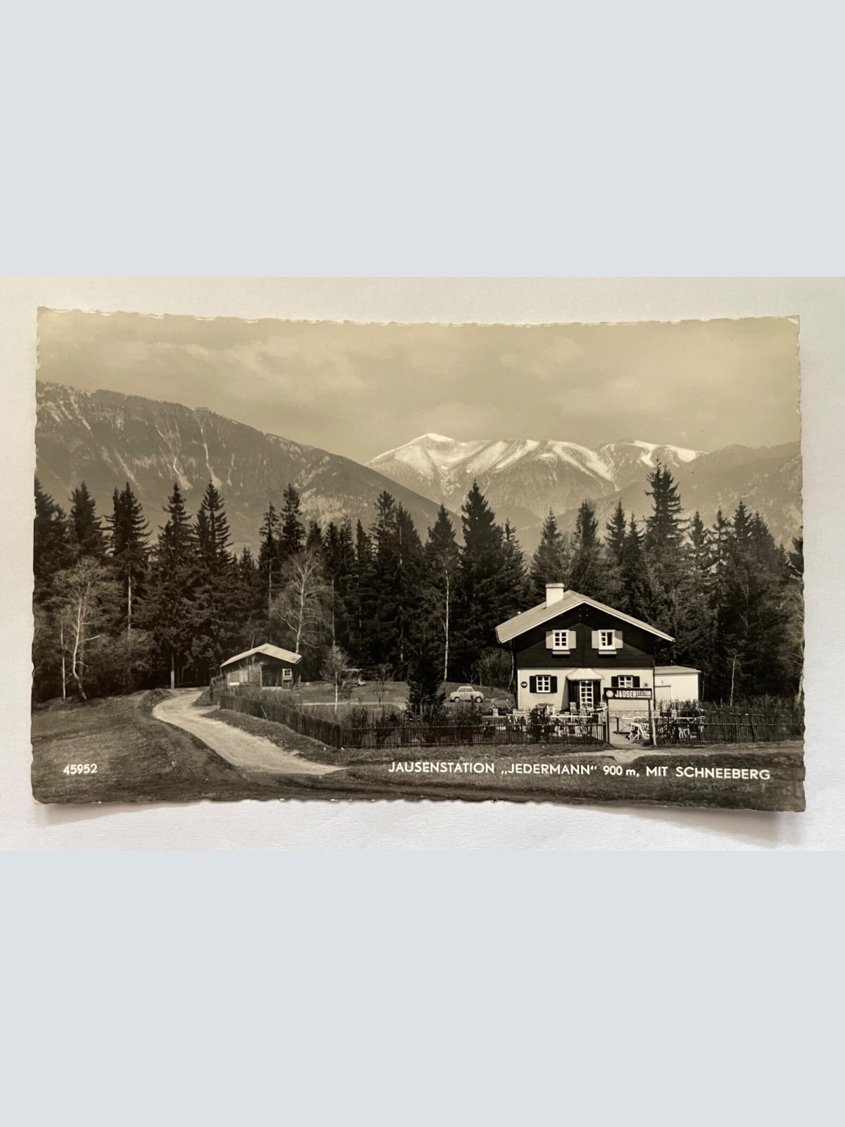 Jausenstation Jedermann 900m Schneeberg Berg Hütte Niederösterreich 8412 K TH