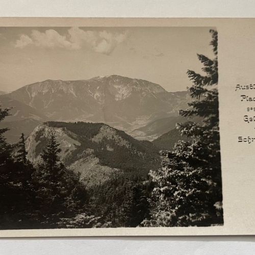 Ausblick Vom Plackles g. Geländ & Schneeberg Berg Niederösterreich 8407 K TH