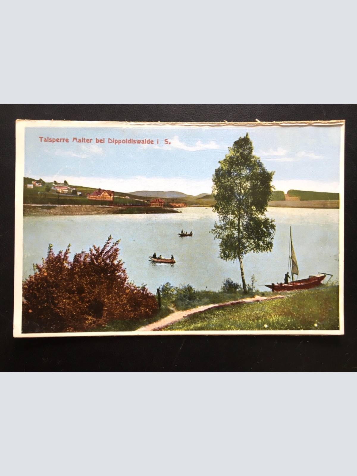 Talsperre Malter bei Dippoldlswalde - Segelboot Ruderboote 140430 TH